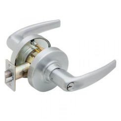Schlage Athens Door Handle, Vandlgard, Mechanical Door Locks, ND Series, Vandlgard Entrance/Office Lock, Satin Chrome Plated