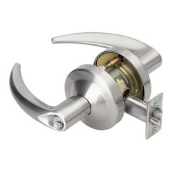 Schlage Omega Door Handle, Mechanical Door Locks, ND Series, Keyed, Single Cylinder Function, Classroom Exit Lock, Satin Chrome Plated Finish
