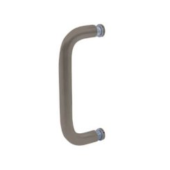 FHC 6" Single Sided Tubular Pull No Metal Washers Shower Door Handles, Satin Nickel (US15) Finished
