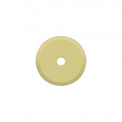 Deltana Knob Base Plate BPRK125, Round, Solid Brass, 1-1/4" Diameter