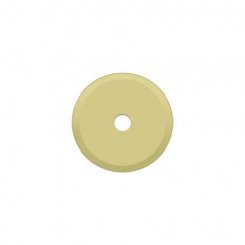 Deltana Knob Base Plate BPRK125, Round, Solid Brass, 1-1/4" Diameter