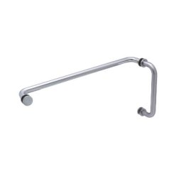 FHC Round Profile 6" Pull Handle And 18" Towel Bar Combo With Metal Washers, Satin Nickel (US15) Finished