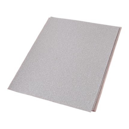 Hafele Dri-Lube Sheets, Premier Red, Resin Paper Open, 9” x 11”, Aluminum Oxide, Grit 100, Pack 0f 100