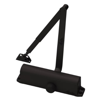 Accentra 1101BF Door Closer with Cover, Non-Hold Open with Tri-Packed Arms, Adjustable Spring Size, Dark Bronze Painted (US20) Finish