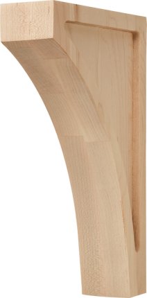 Hafele Wooden Corbel, Transitions Collection, 9" X 1-3/4" X 6", Oak finish