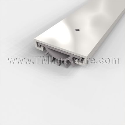 Pemko #234 Door Sweep, 1.186" Aluminum Track with .5" Rubber Fingered Seal
