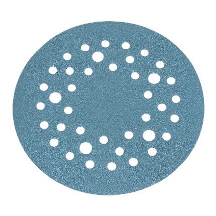 Hafele Abrasive FilmBac Disc, Hook-N-Loop, 6" Premium, Aluminum Oxide, 36 Holes, Grit 100, Pack of 100