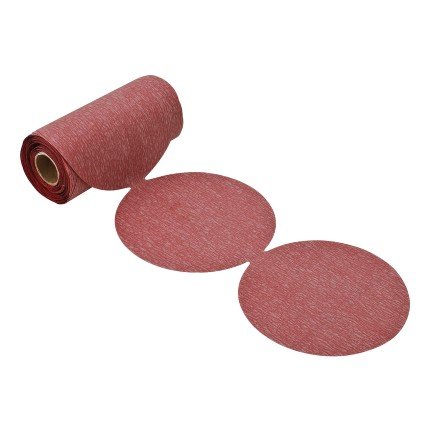Hafele Premier Red Abrasive Disc, Hook-N-Loop 6", Aluminum Oxide, No Holes, Grit 100, Pack of 100