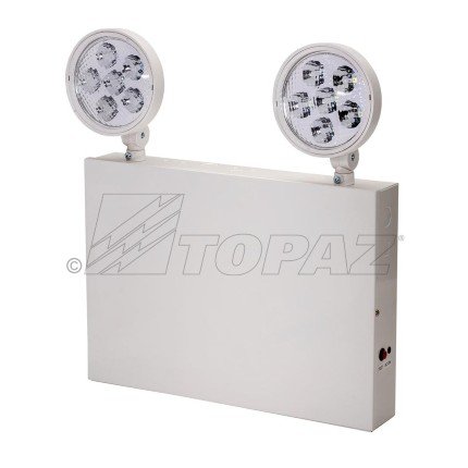 Topaz EL/LED/WH-NYC LED Emergency Light, NYC Approved, 2 Heads