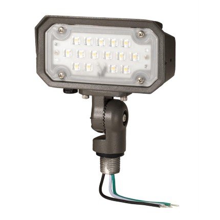 Topaz F-FL/15/xxK/KN/BZ-87 LED Low Power Flood Light with Knuckle Mount, 15W, 4000K CCT
