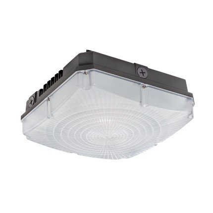 Topaz F-CPS/40W/K/BZ-87 LED Square Canopy, 40W, 4000K CCT, Bronze finish