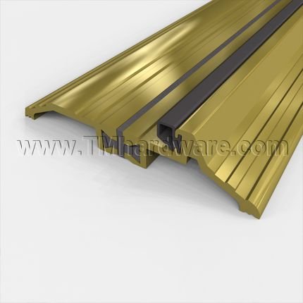 Pemko #252x226FGB Latching Panic Exit Threshold, 4.125" Bronze with Thermal Break and Seal, .5" H