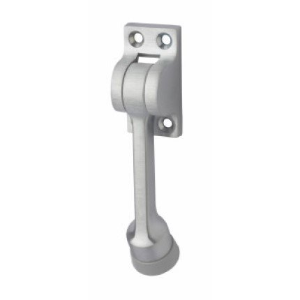 Rockwood 461 Kick Down Door Stop, Solid Cast Brass - QuickShip, Satin Chrome Finish