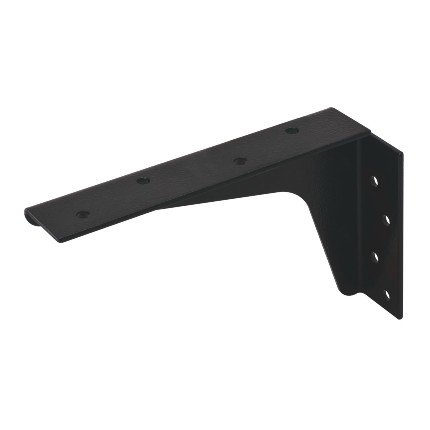Hafele Work Surface Brackets, Rigid, 12" x 18" (304.8mm x 457.2mm), Steel, Black