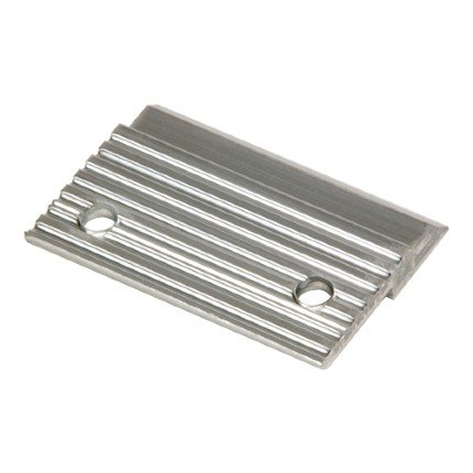 Hafele Z-Clips, 72" Width, 3/8" Lift-Off, Aluminum, Mill Finish, No Holes