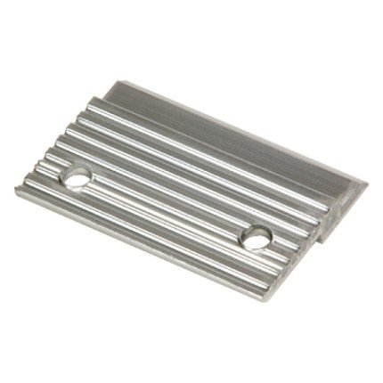 Hafele Z-Clips, 144" Width, 3/8" Lift-Off, Aluminum, Mill Finish, Without Holes