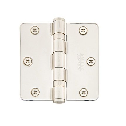 Emtek Steel Hinge in Polished Nickel
