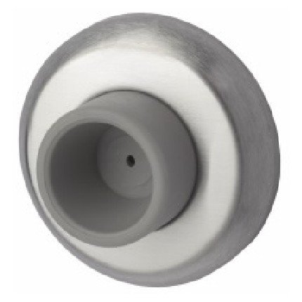 Rockwood #409 Door Stop With Concave Bumper, 2-1/2" Diameter - QuickShip