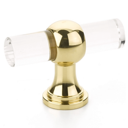 Lumiere Transitional T-Knob - Polished Brass