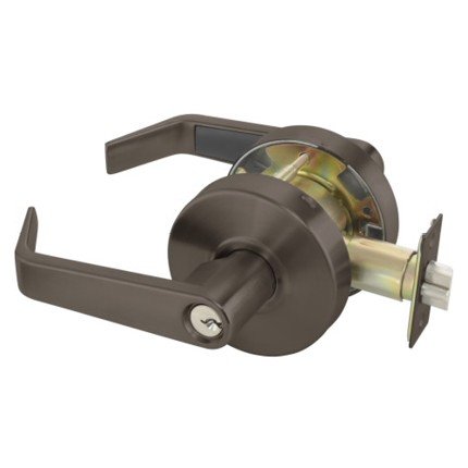 Accentra 4607LN Office Entry Lever with Augusta Lever in Oil Rubbed Bronze Equiv. #613E