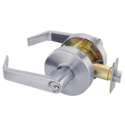 Yale 4604 Office Entry Lever with Augusta Lever in Satin Chrome #626