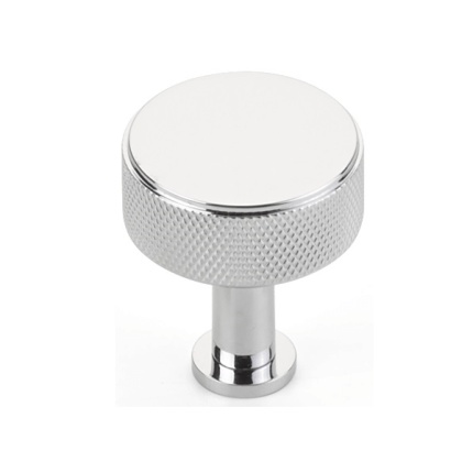 Schaub Pub House Knurled Cabinet Knob - Polished Chrome