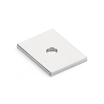 Pub House Backplate for Knob - Polished Chrome