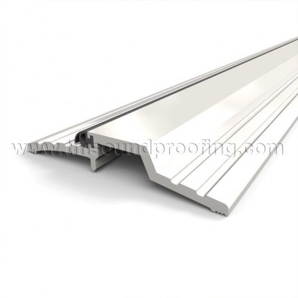 TMH Rabbeted Threshold, 4.8" Aluminum with Neoprene Gasket, Heavy Duty, .875" H - QuickShip