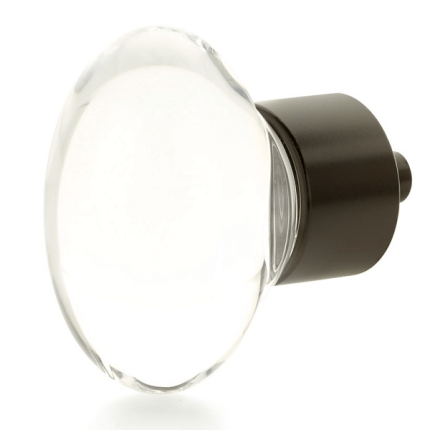 City Lights Oval Glass Knob - Oil Rubbed Bronze