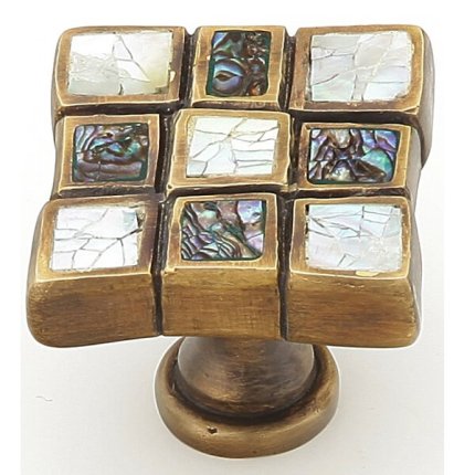 Avalon Bay Cabinet Knob - White Mother of Pearl, Estate Dover