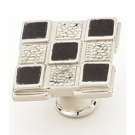 Avalon Bay Square Knob - Black Mother of Pearl