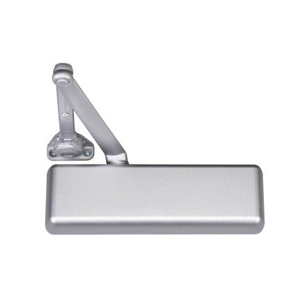 Norton 410, Door Closer, Surface Closer, Tri-packed (regular, top jamb, parallel), No Hold Open, Aluminum Painted Finish