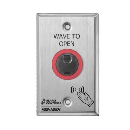 Norton  6" Round Wall Switch, Door Closer Accessory, Battery Technology, Single Gang