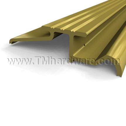 Zero #76B Interlocking Threshold, 3.5" Bronze Inswing with Water Return, .875"H