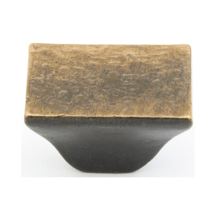 Schaub Vinci Rectangular Cabinet Knob - Antique Bronze