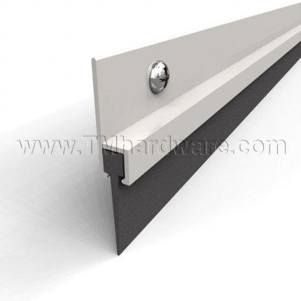 Zero #8191 Door Bottom, Aluminum Casing with .813" Neoprene Lip