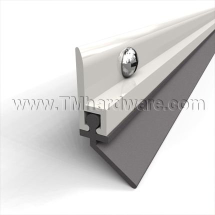 Zero #8302 Door Gasket, Aluminum Casing with Angled Neoprene Seal