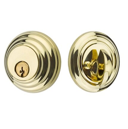 Emtek 8455 Low Profile Brass Deadbolt, Single or Double Cylinder