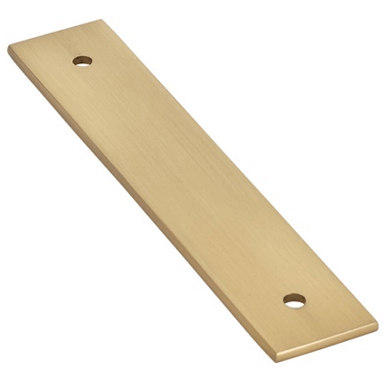 Emtek 86435 Art Deco Backplate for Pull- Satin Brass