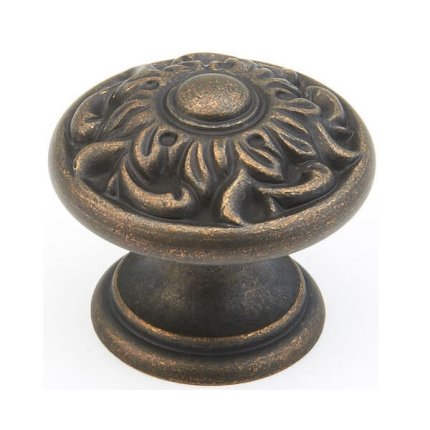 Corinthian Cabinet Knob - Ancient Bronze
