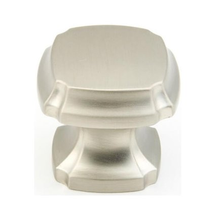 Empire Square Knob - Satin Nickel