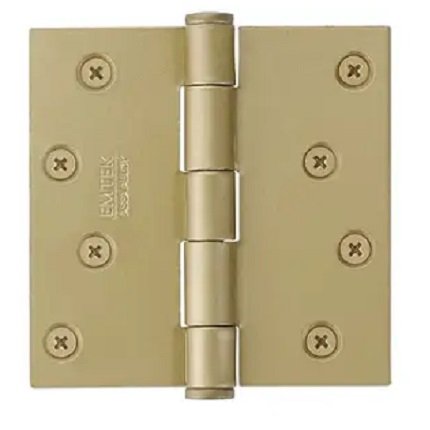 Emtek 91014 Steel Hinge in Tumbled White Bronze Finish