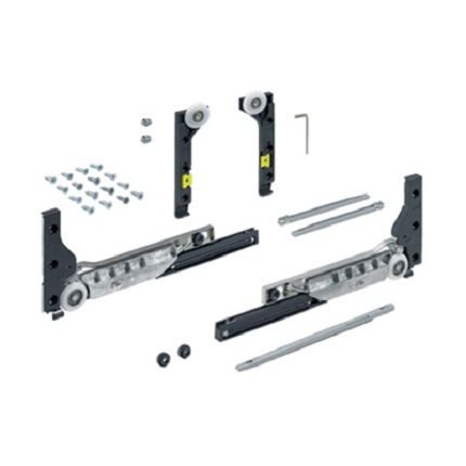 Hettich SlideLine M 9156338 Sliding Door Hardware for Overlay Doors up to 66 Lbs.