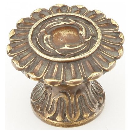 French Court Cabinet Knob - Monticello Brass