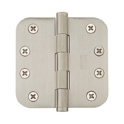 Emtek 96134 Solid Brass 4x4 Hinge with 5/8" Radius Corners, US15 Finish