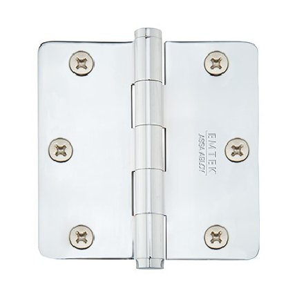 Emtek 96223 Solid Brass Heavy Duty Plain Bearing Hinge, US26 Finish