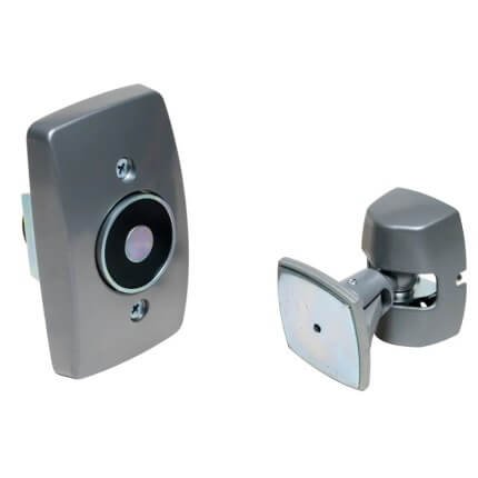 Rixson 994M Electromagnetic Door Holder, Wall Mounted Adjustable Armature, Aluminum Painted Finish