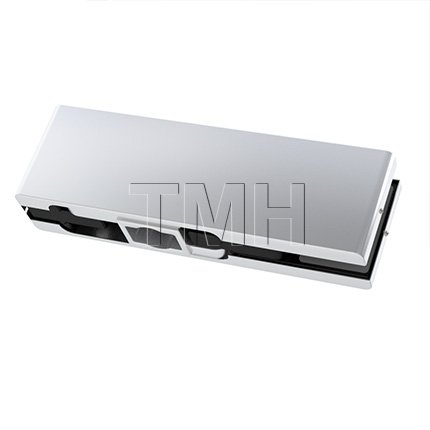 Rockwood Glass Patch Fitting, Bottom Glass Door Patch, Clear Anodized Aluminum (US28) Finish