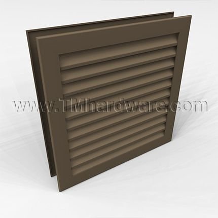 Door Louver 700A, Inverted Split "Y" Blades, Two Piece Louver, Min. 1-3/8" Thick Door, up to 4' x 6'-8"