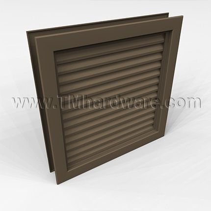 Door Louver 900A1, Standard Z-Blades, Self-Attaching Frame, 1-3/4" Doors, up to 4' x 6'-8"